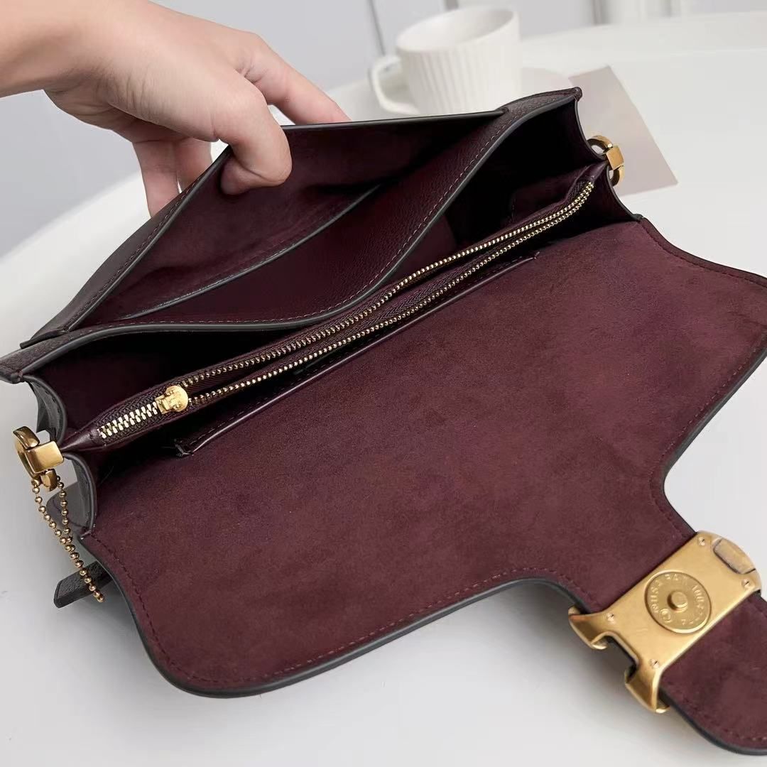COACH Tabby 73722 2WAY Shoulder Crossbody Bag 26 Women's Bag Wine Outlet New