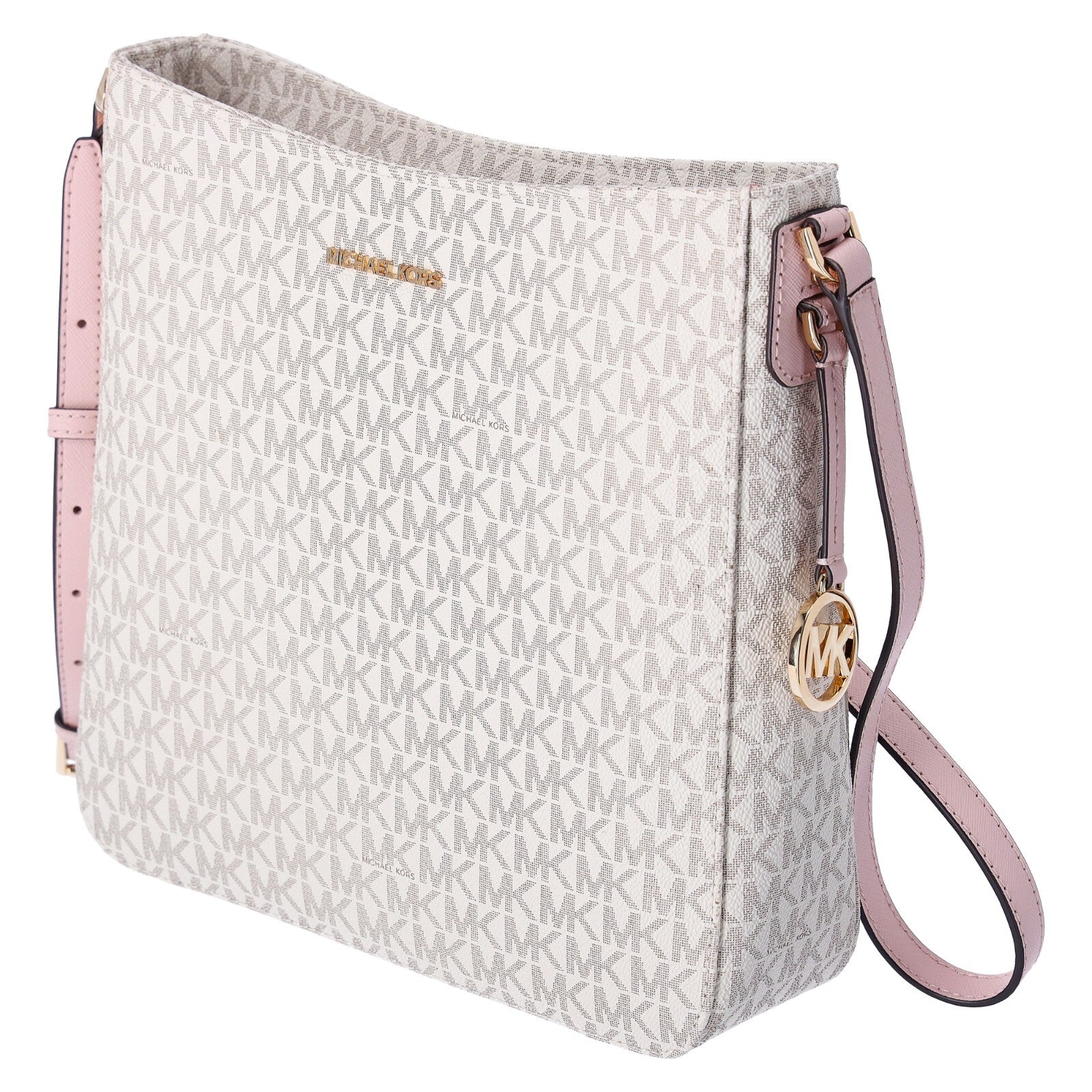 Michael Kors Jet Set Large Messenger Bag Crossbody MK Signature