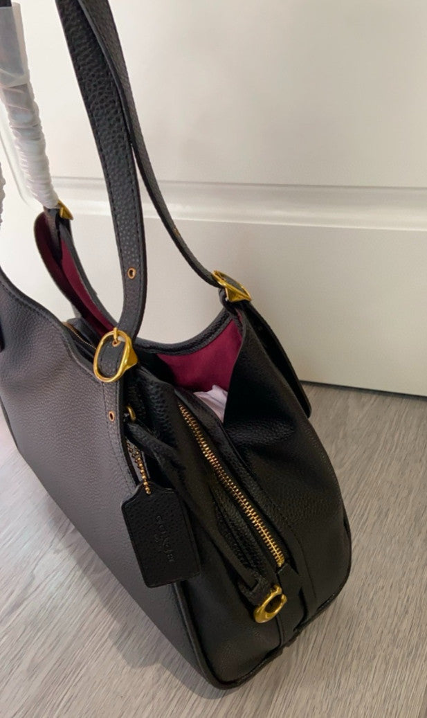 COACH Lori Shoulder Bag Black C4824 Outlet NEW
