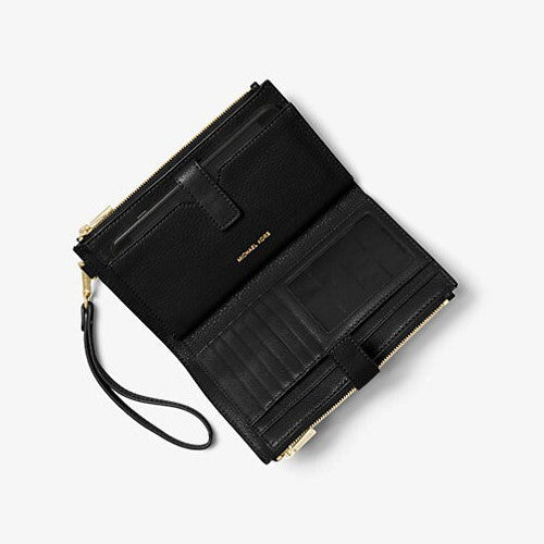 Michael Kors MK Jet Set Travel Double Zip Phone Wristlet Wallet
