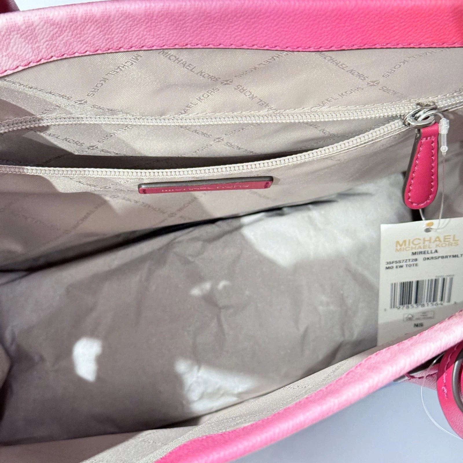 Mirella Medium Ombre Tote — Dark Raspberry
