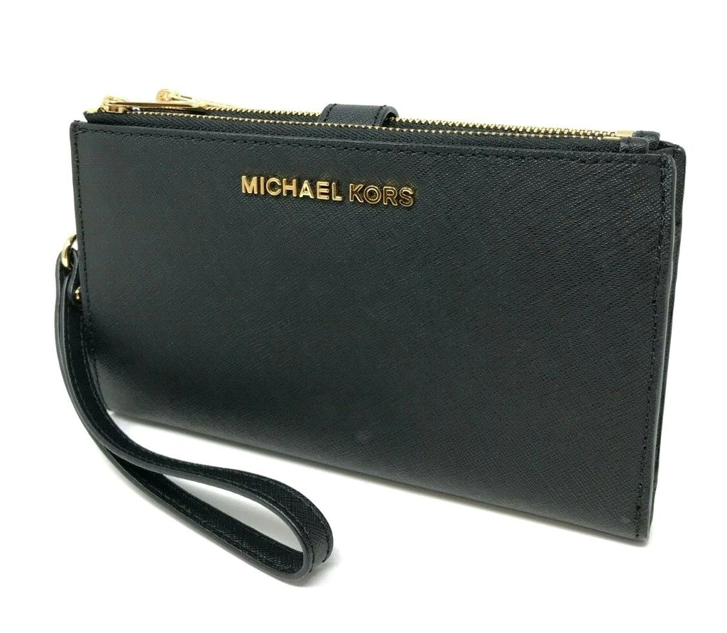 Michael Kors MK Jet Set Travel Double Zip Phone Wristlet Wallet