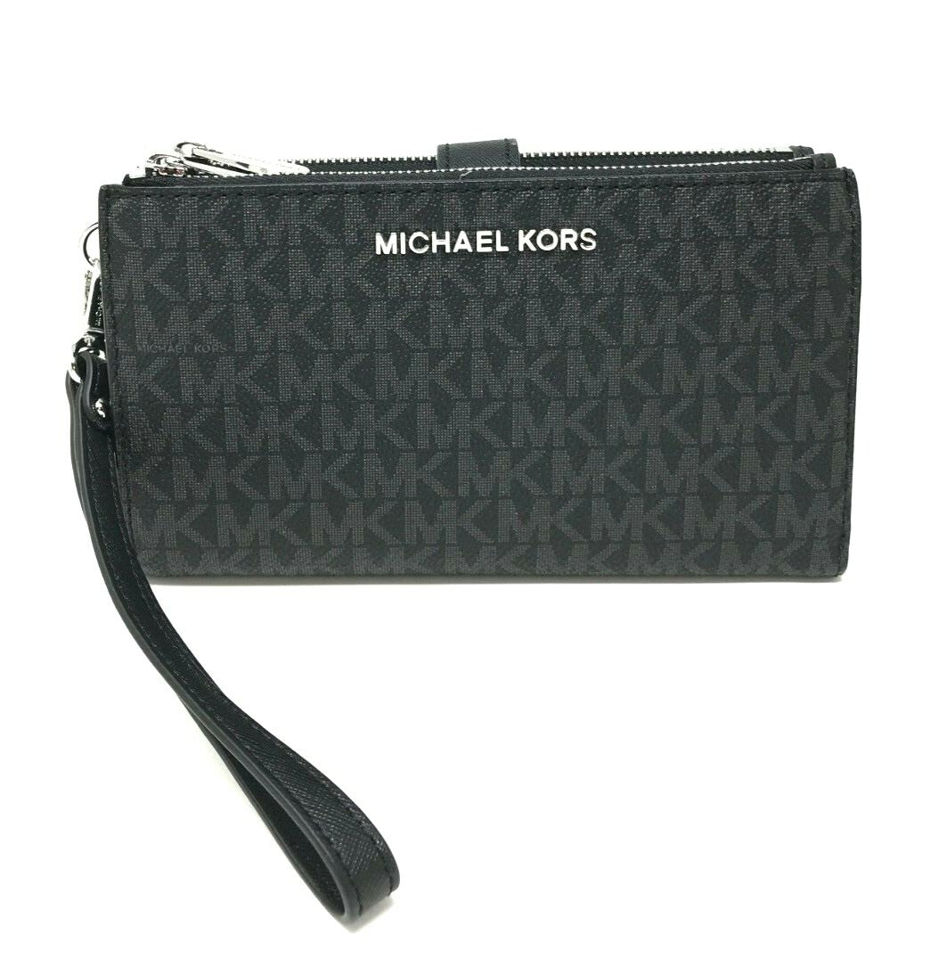 Michael Kors MK Jet Set Travel Double Zip Phone Wristlet Wallet