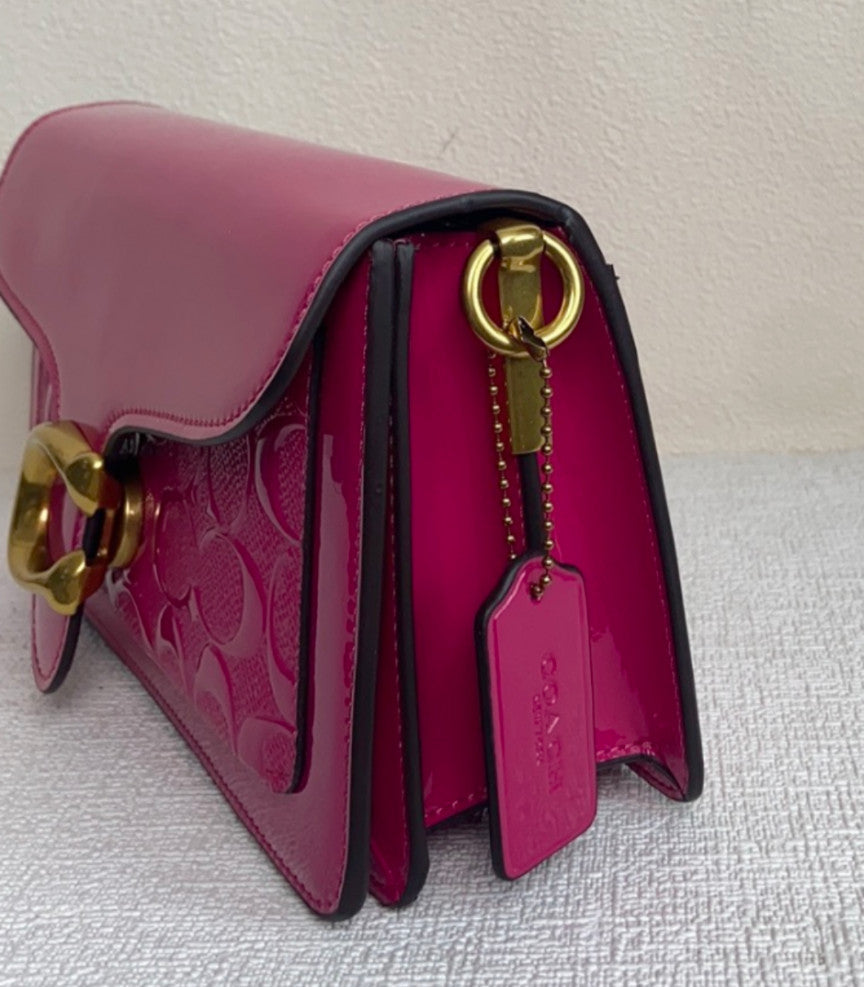 COACH  Tabby Shoulder Bag 26 In Signature Leather Purple CM554 Outlet NEW