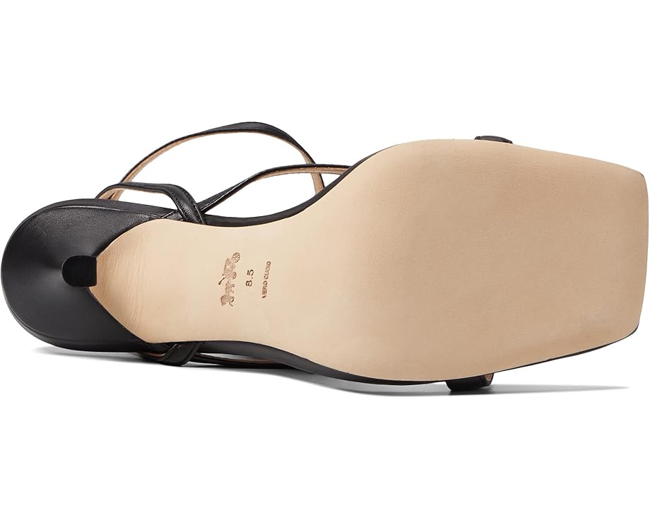 Women's COACH Kaia Leather Sandal  (Black, Carnation, Chalk, Red Orange)