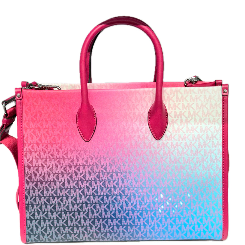 Mirella Medium Ombre Tote — Dark Raspberry