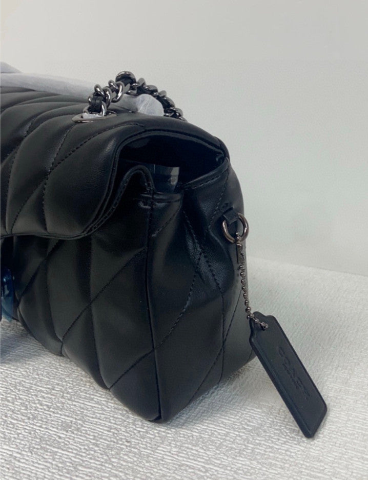 COACH Tabby Shoulder Bag 26 With Quilting Black CP150 Outlet NEW