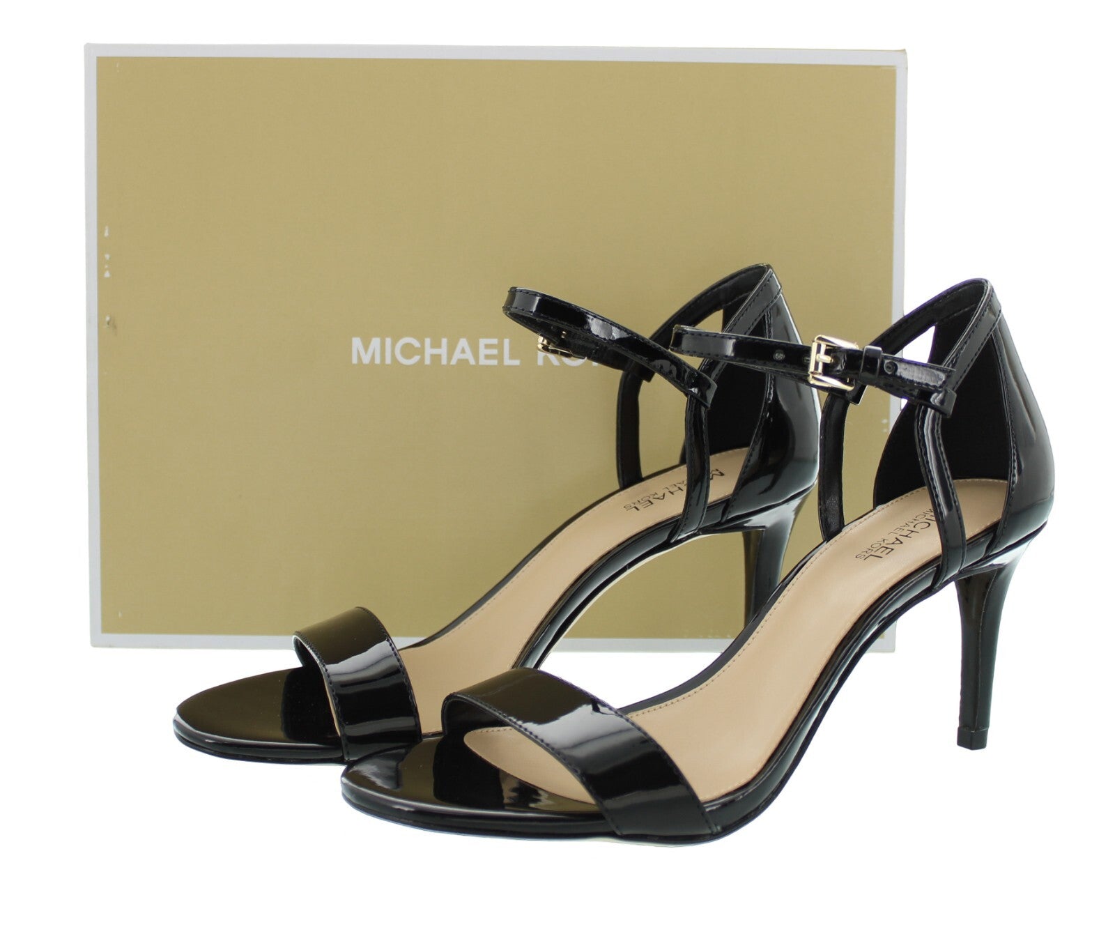 Michael Kors Simone Mid Sandal, Women's Leather Special Occasion 3.5" Pump Heels