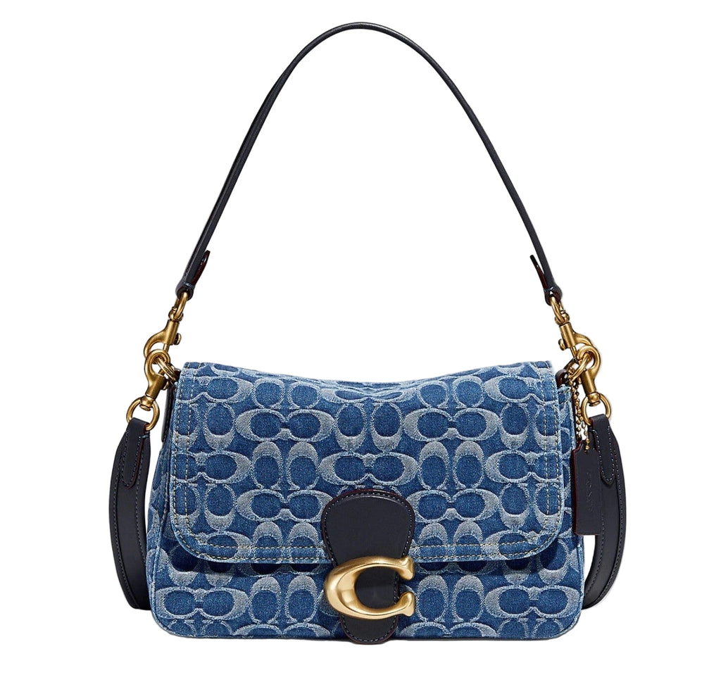 COACH CA105 Tabby Shoulder Crossbody Bag Signature Denim Outlet Brand New