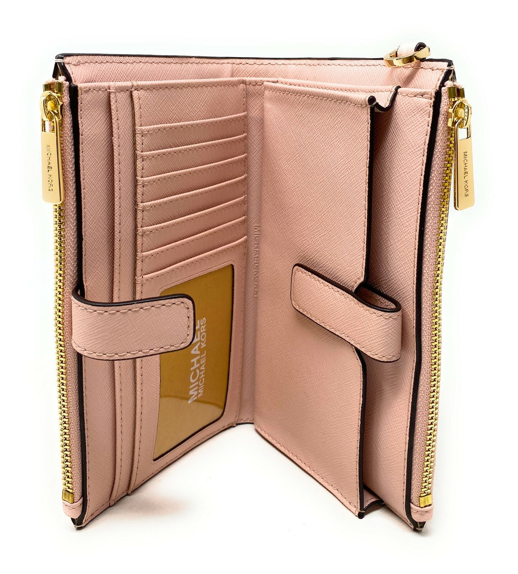 Michael Kors MK Jet Set Travel Double Zip Phone Wristlet Wallet