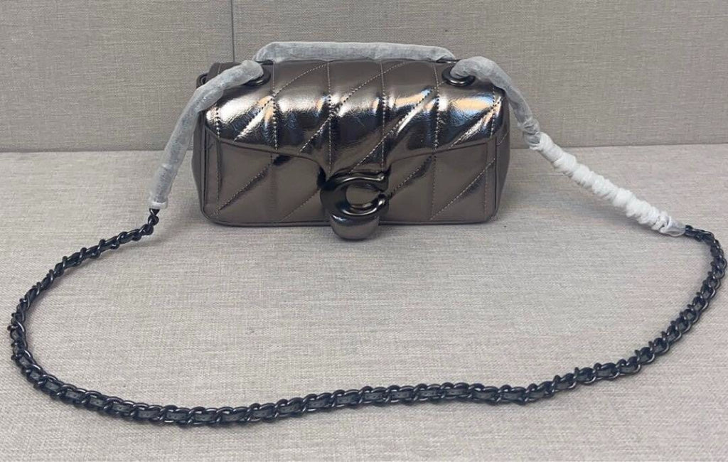 COACH  Tabby Shoulder Bag 20 With Quilting ANTHRANCITE CW596 Outlet NEW