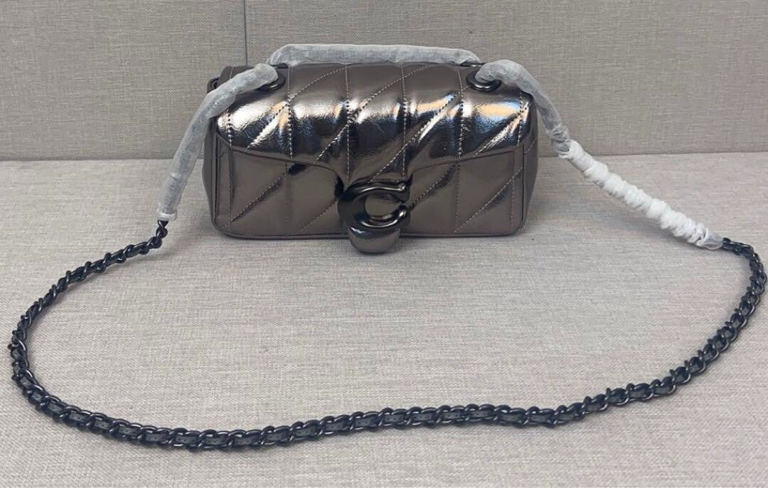 COACH  Tabby Shoulder Bag 20 With Quilting ANTHRANCITE CW596 Outlet NEW