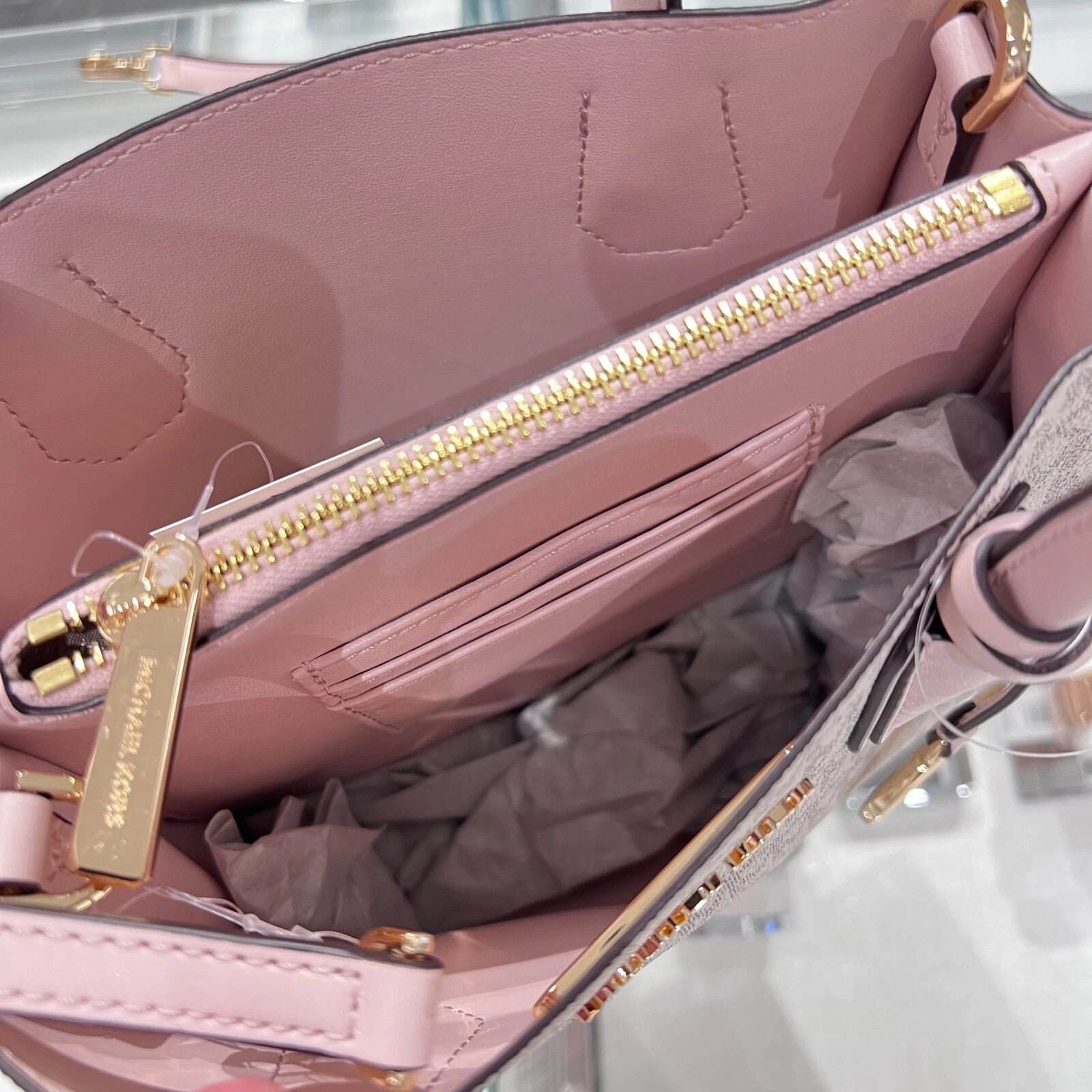 Mercer Medium Messenger Crossbody — Powder Blush