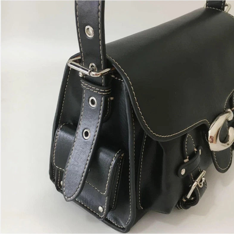 COACH CT721 Cargo Soft Tabby Shoulder Bag Black Crossbody Bag Brand New