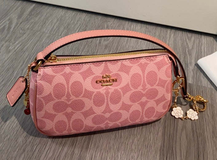 COACH Nolita 19 In Signature Canvas Powder Pink CW426 Outlet NEW