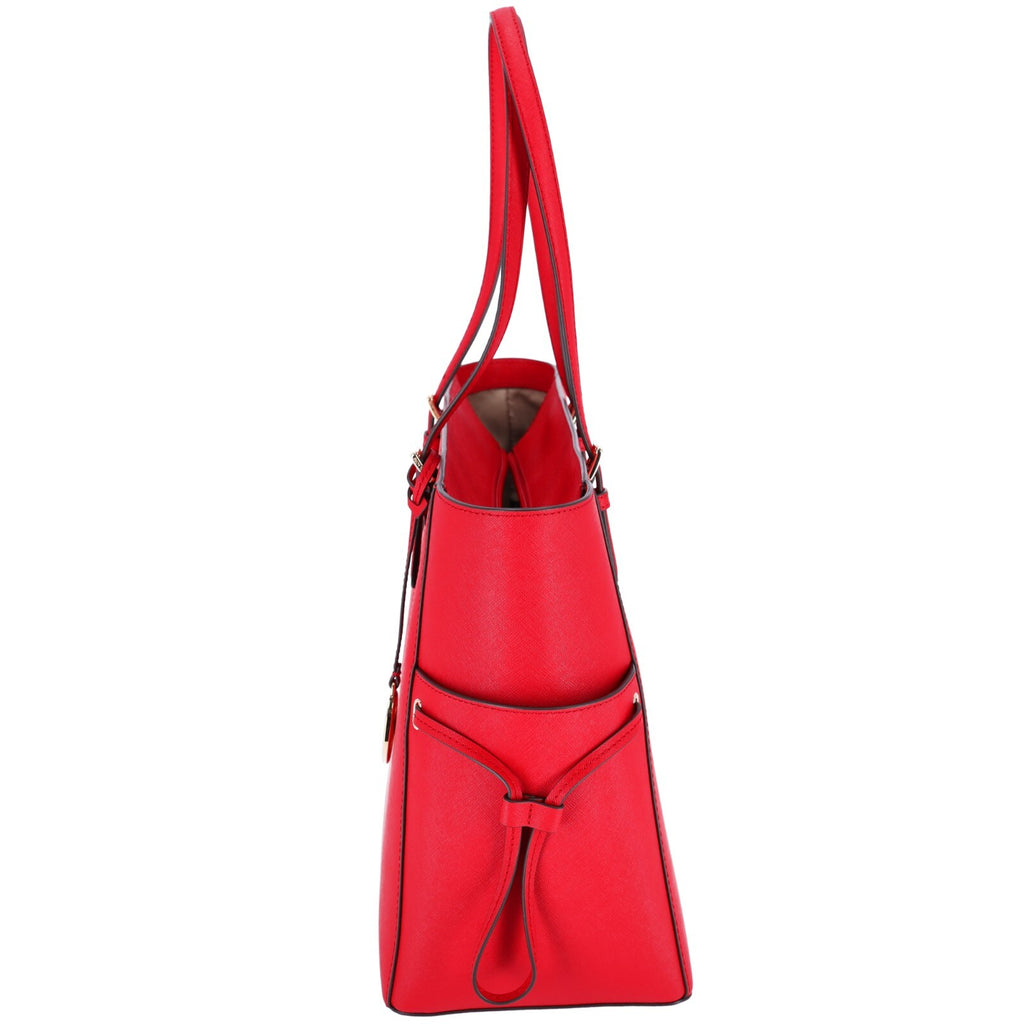 Michael Kors Gilly Jet Set Travel Large Drawstring Top Zip Tote Signature MK