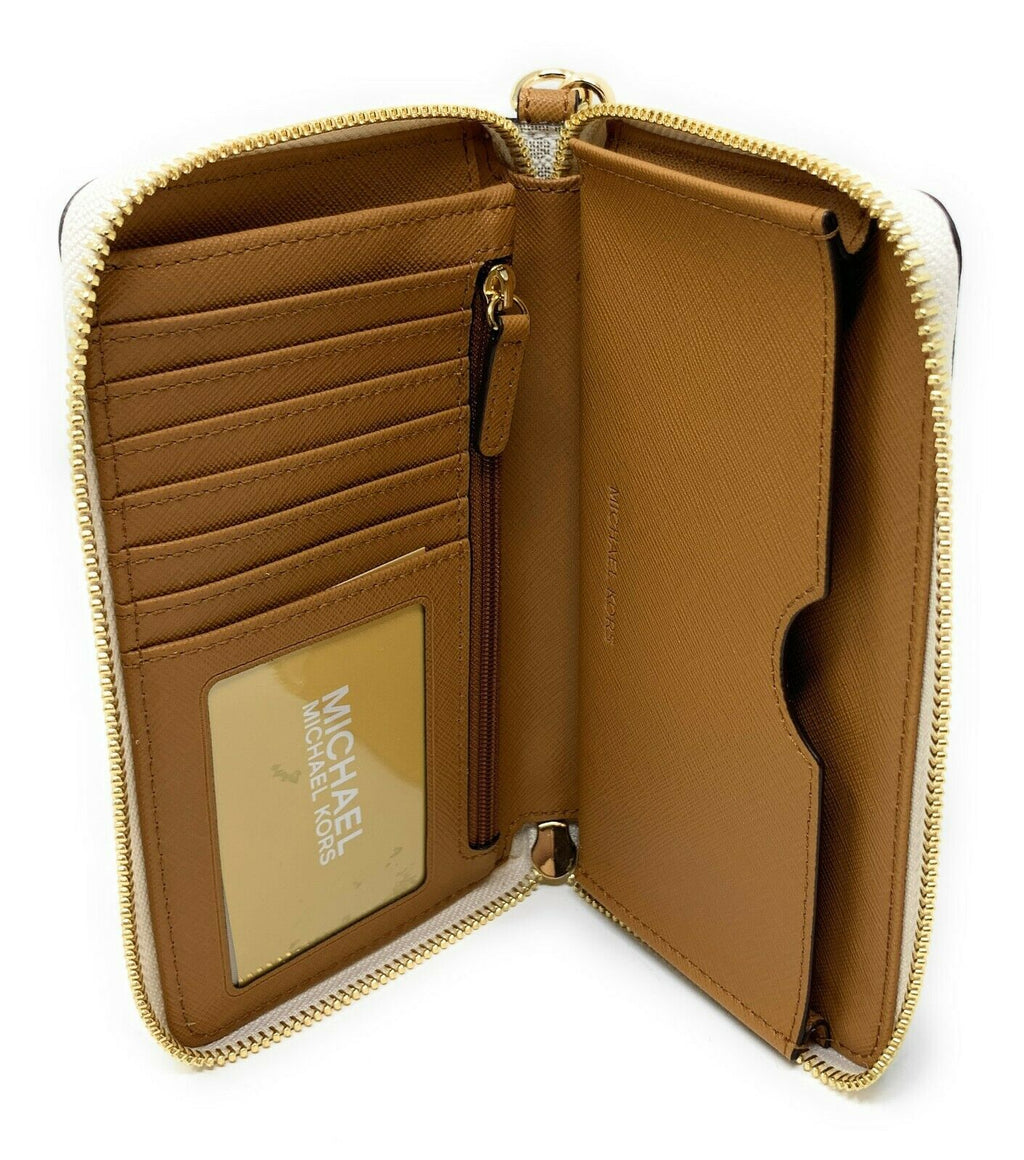 Michael Kors Travel Large Flat MF Phone Case Wristlet Women Wallet