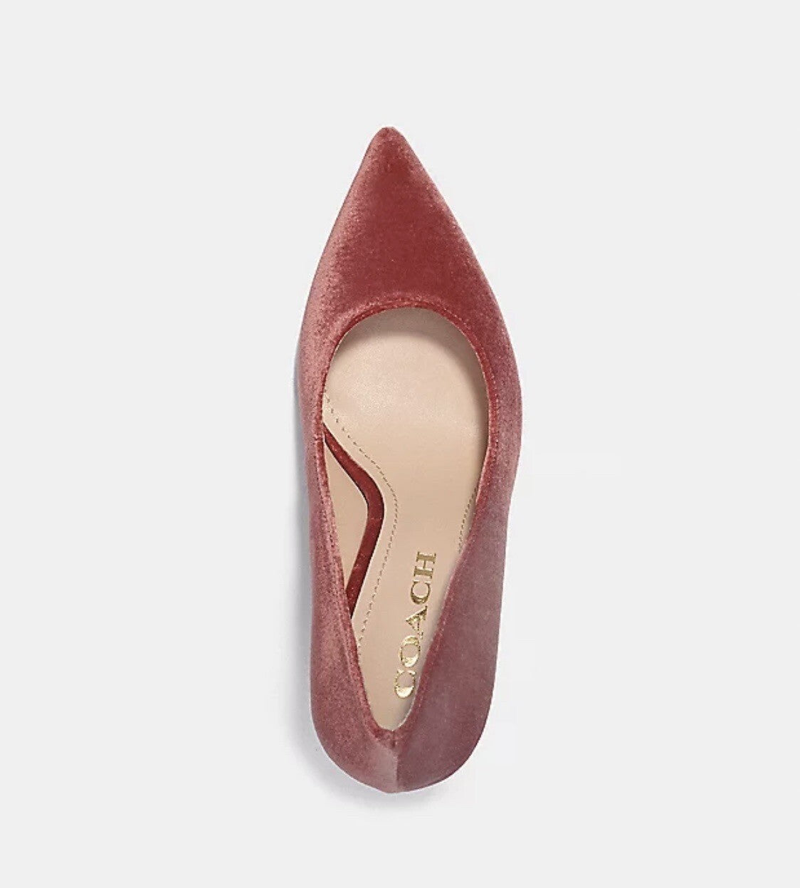Coach Skyler Velvet Pump. Color Cherry Size 10B. NIB