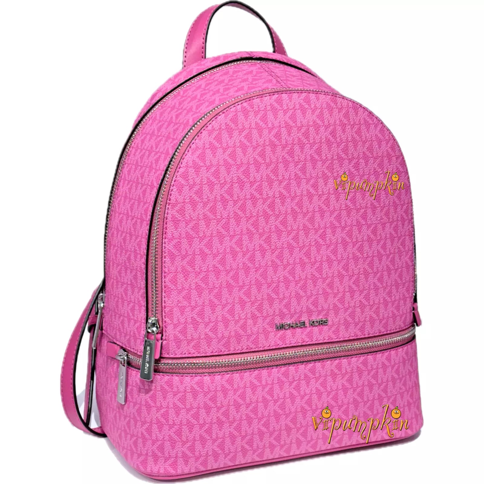 Rhea Medium Logo Backpack — Dragonfruit Pink