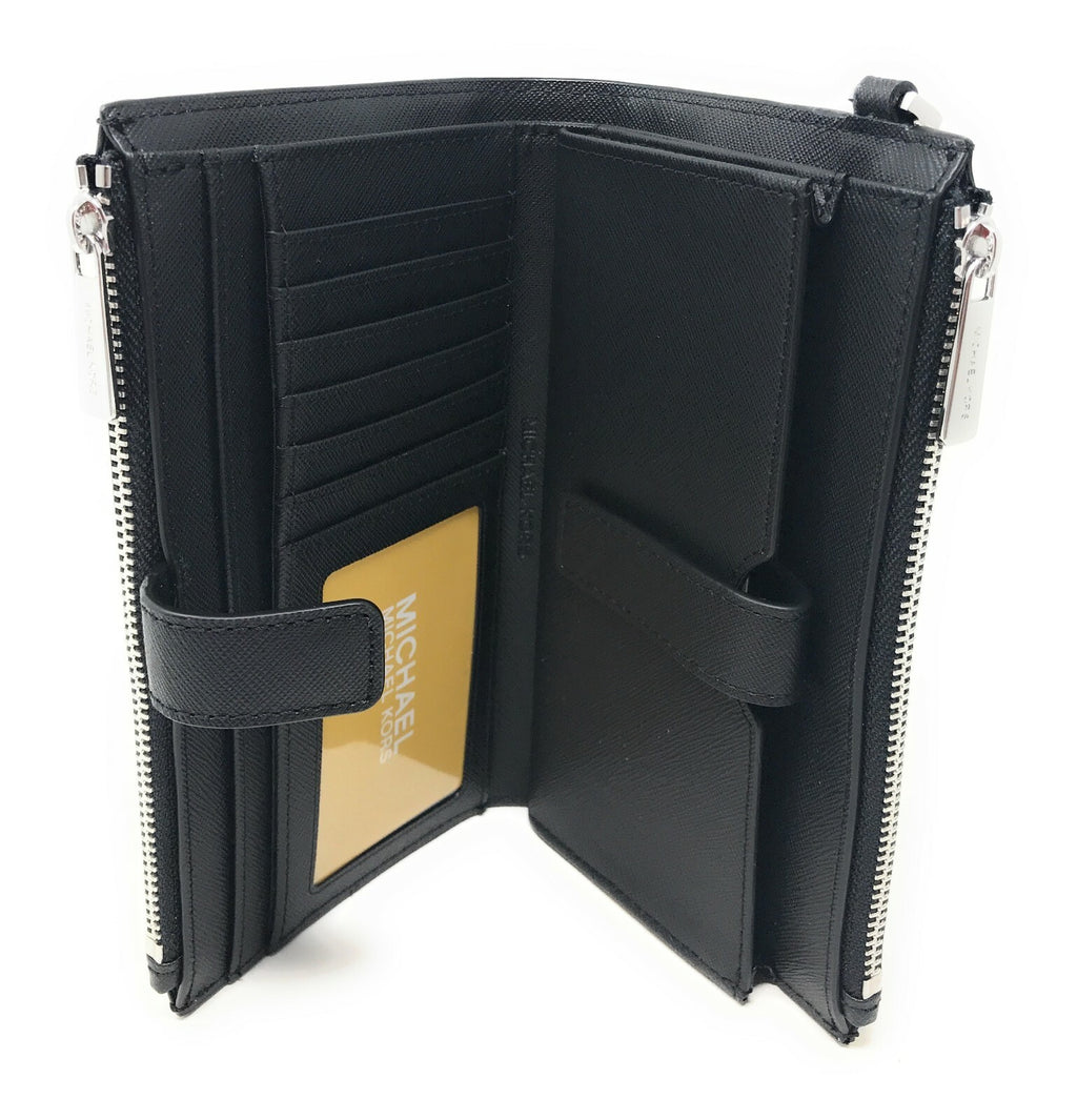 Michael Kors MK Jet Set Travel Double Zip Phone Wristlet Wallet