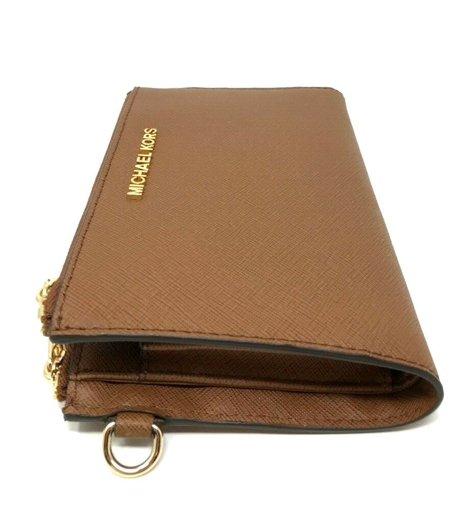 Michael Kors MK Jet Set Travel Double Zip Phone Wristlet Wallet