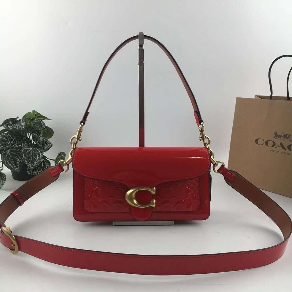 COACH  Tabby Shoulder Bag 26 In Signature Leather Red CM554 Outlet NEW