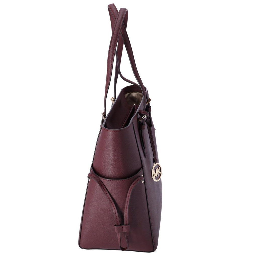 Michael Kors Gilly Jet Set Travel Large Drawstring Top Zip Tote Signature MK