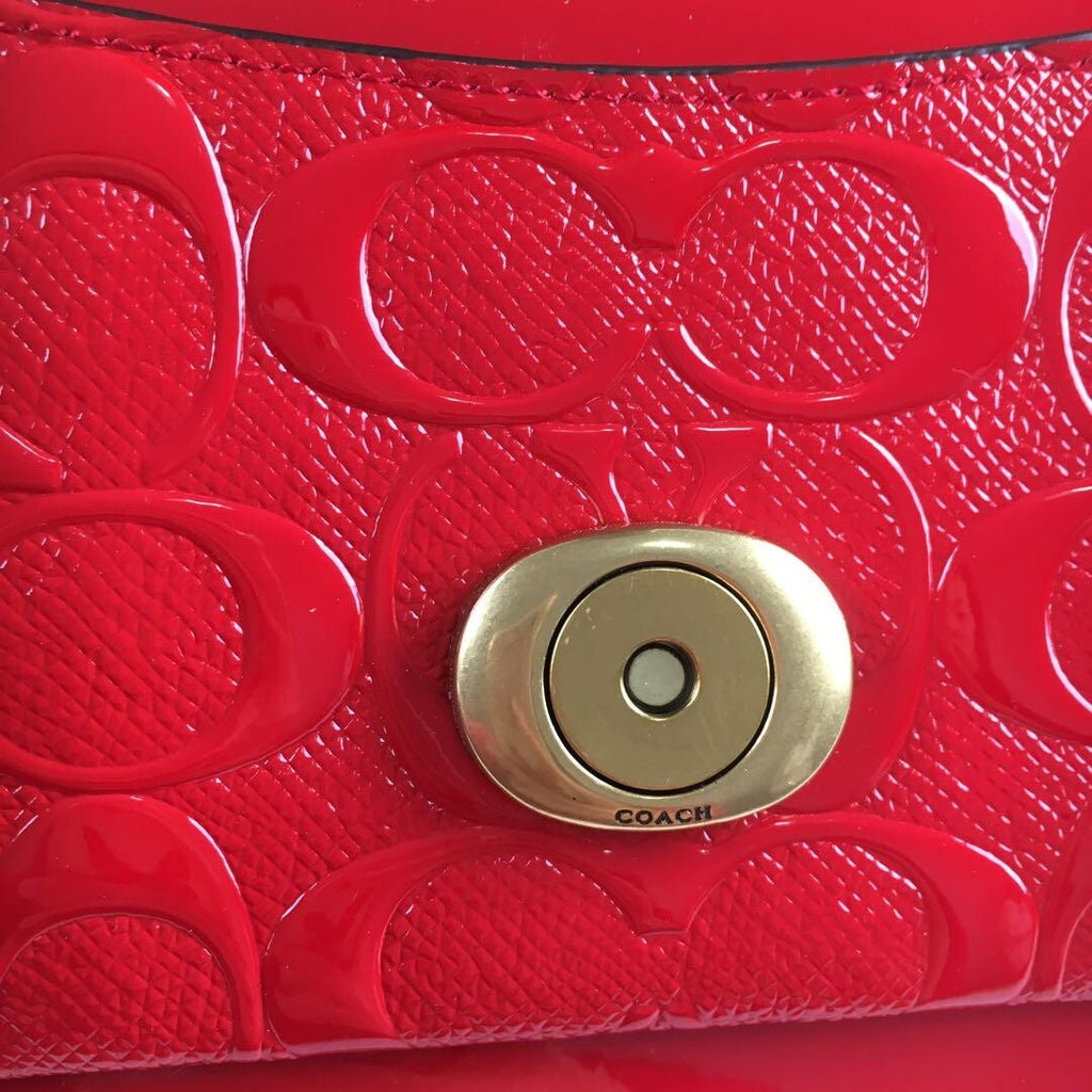 COACH  Tabby Shoulder Bag 26 In Signature Leather Red CM554 Outlet NEW