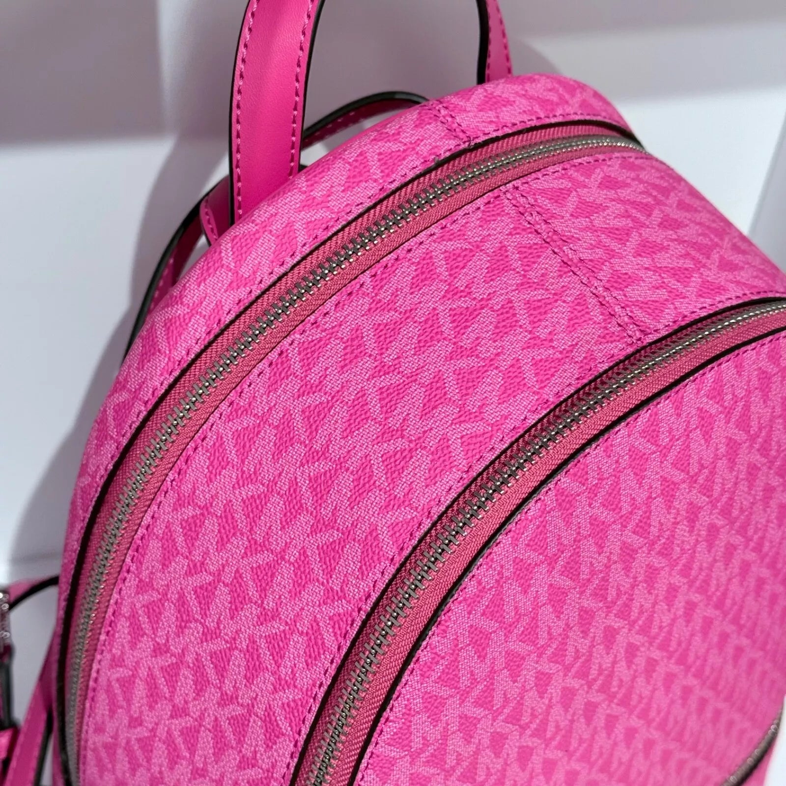 Rhea Medium Logo Backpack — Dragonfruit Pink