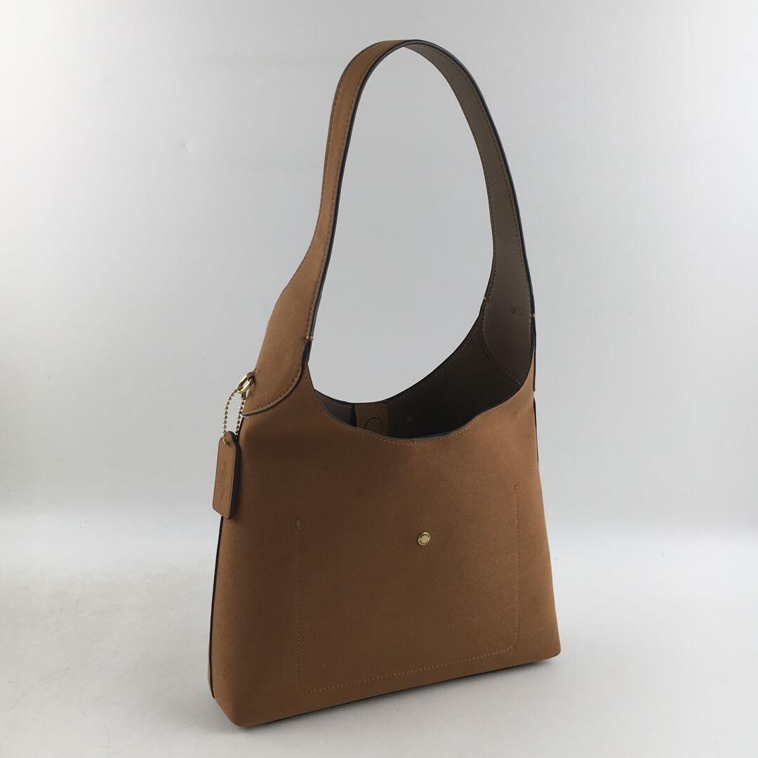 COACH Brooklyn Shoulder Bag 28 suede CW637 Siena Outlet New