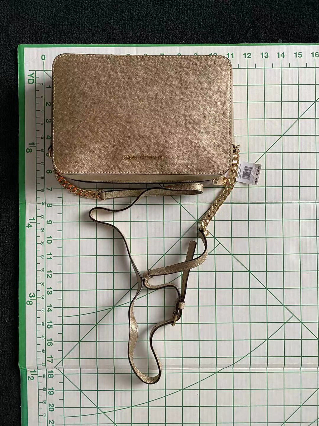 Michael Kors Jet Set Large East West Crossbody Signature Leather Bag Handbag