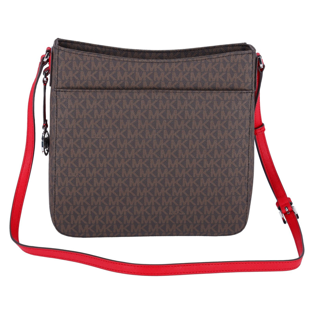 Michael Kors Jet Set Large Messenger Bag Crossbody MK Signature