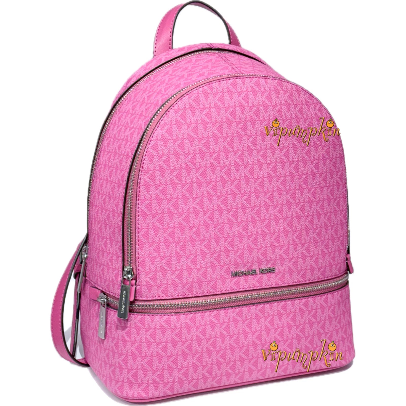 Rhea Medium Logo Backpack — Dragonfruit Pink