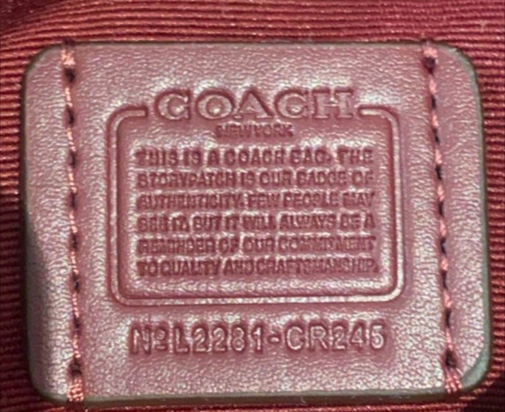 COACH Mini Rowan Crossbody in Cherry Print  Flower Pink/Bright  CR245 Outlet NEW