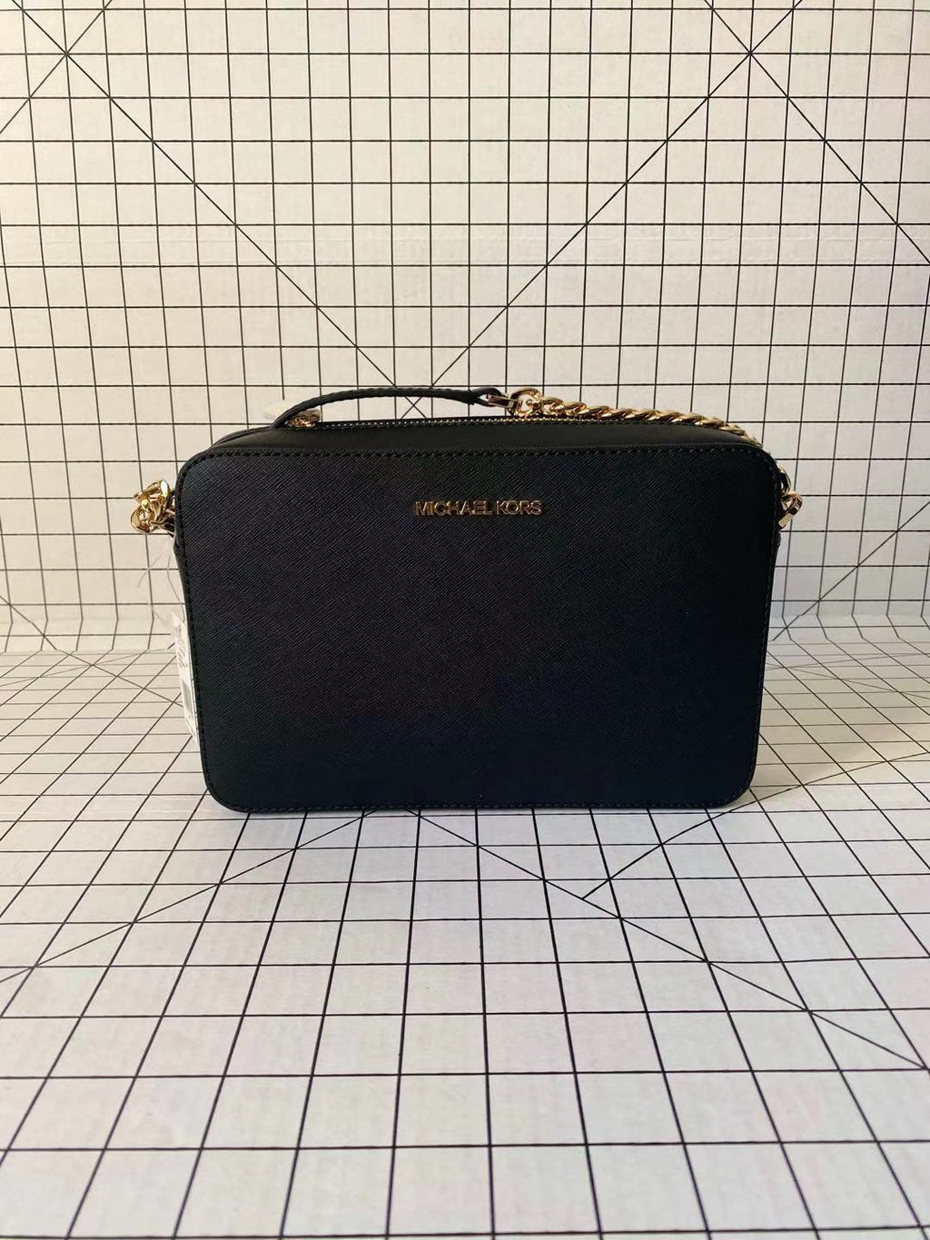 Michael Kors Jet Set Large East West Crossbody Signature Leather Bag Handbag