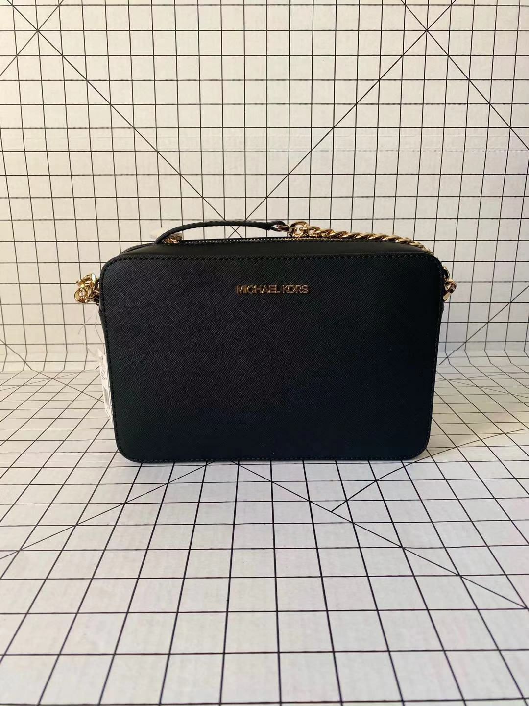 Michael Kors Jet Set Large East West Crossbody Signature Leather Bag Handbag