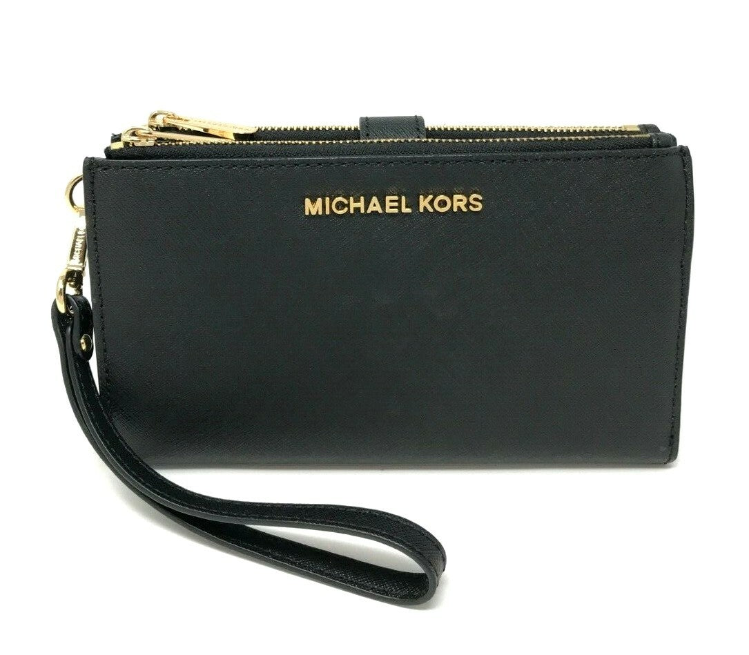 Michael Kors MK Jet Set Travel Double Zip Phone Wristlet Wallet