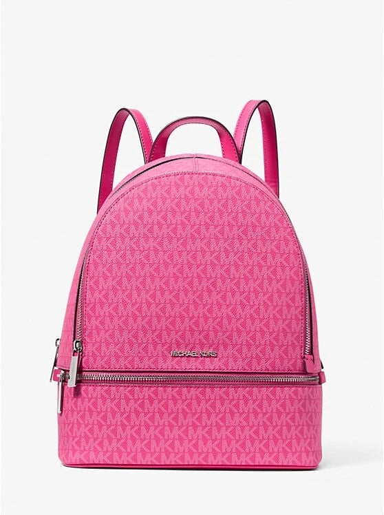 Rhea Medium Logo Backpack — Dragonfruit Pink