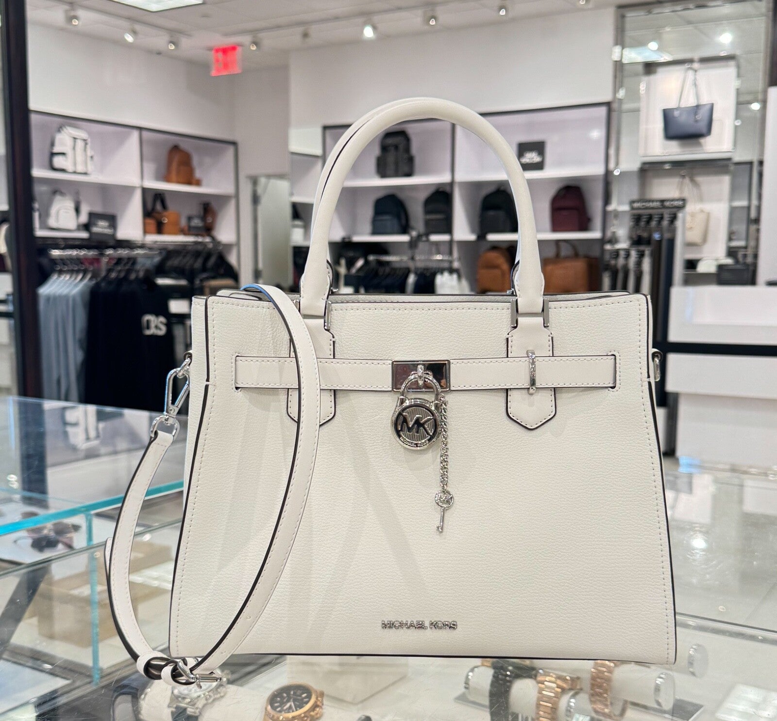 MICHAEL KORS HAMILTON MEDIUM SATCHEL SHOULDER CROSSBODY BAG