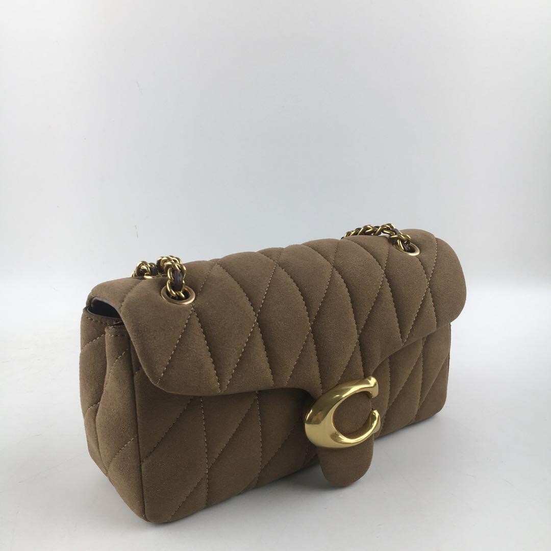 COACH  Tabby Shoulder Bag 26 With Quilting Suede Brown CW620 Outlet NEW