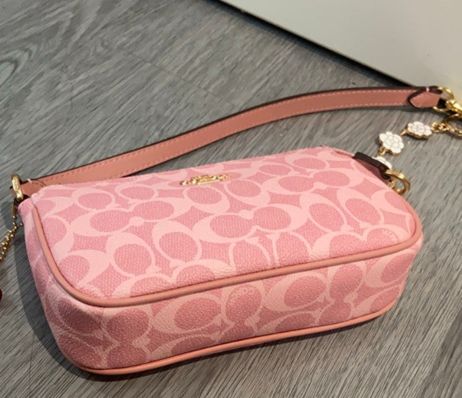 COACH Nolita 19 In Signature Canvas Powder Pink CW426 Outlet NEW