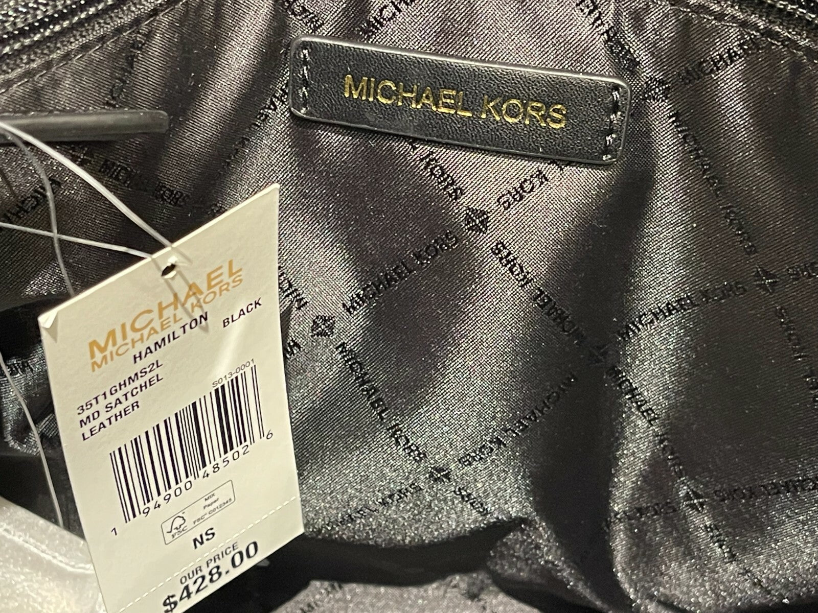 MICHAEL KORS HAMILTON MEDIUM SATCHEL SHOULDER CROSSBODY BAG