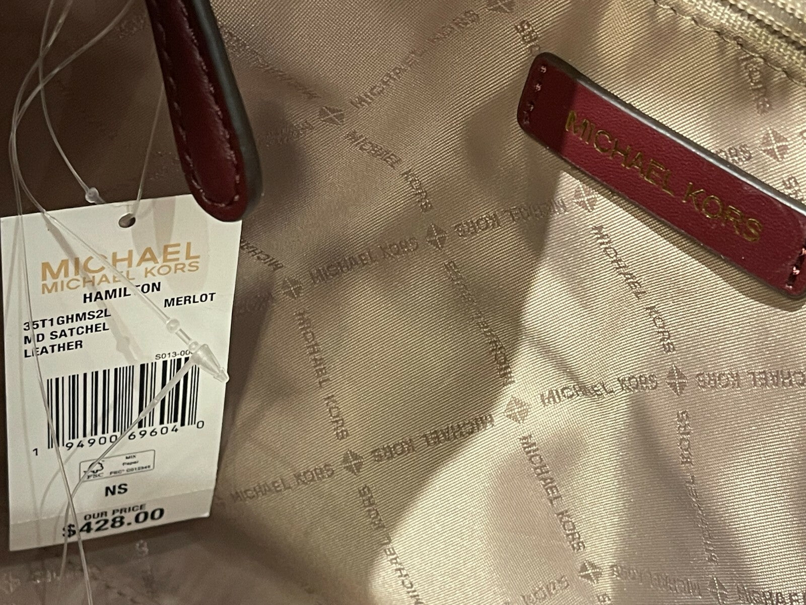 MICHAEL KORS HAMILTON MEDIUM SATCHEL SHOULDER CROSSBODY BAG