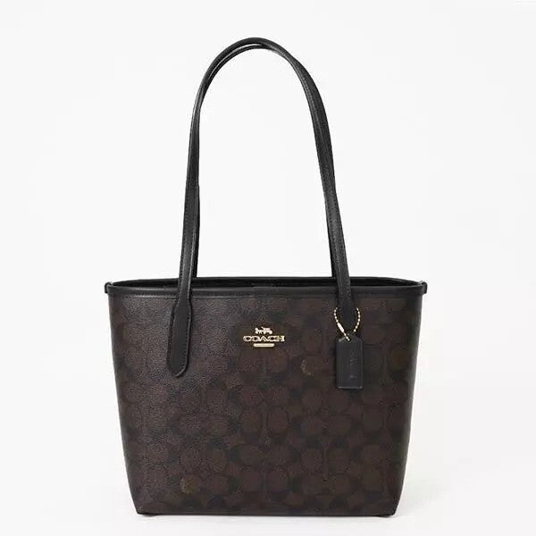 Coach Small City Tote Bag In Signature Canvas CU759 outlet new