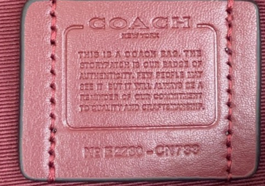 Coach Mini City Tote Signature Canvas CN733 Chalk Outlet NEW