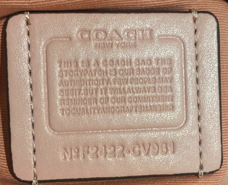 COACH  Roan Satchel Bag Signature Canvas Powder Pink CV961 Outlet NEW