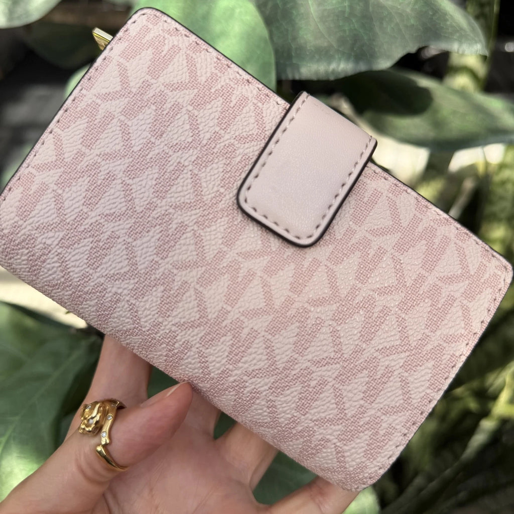 Jet Set Travel Chain Tote + Wallet Set — Powder Blush