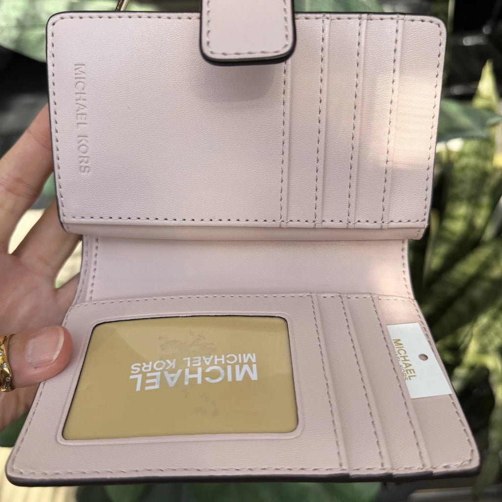 Jet Set Travel Chain Tote + Wallet Set — Powder Blush
