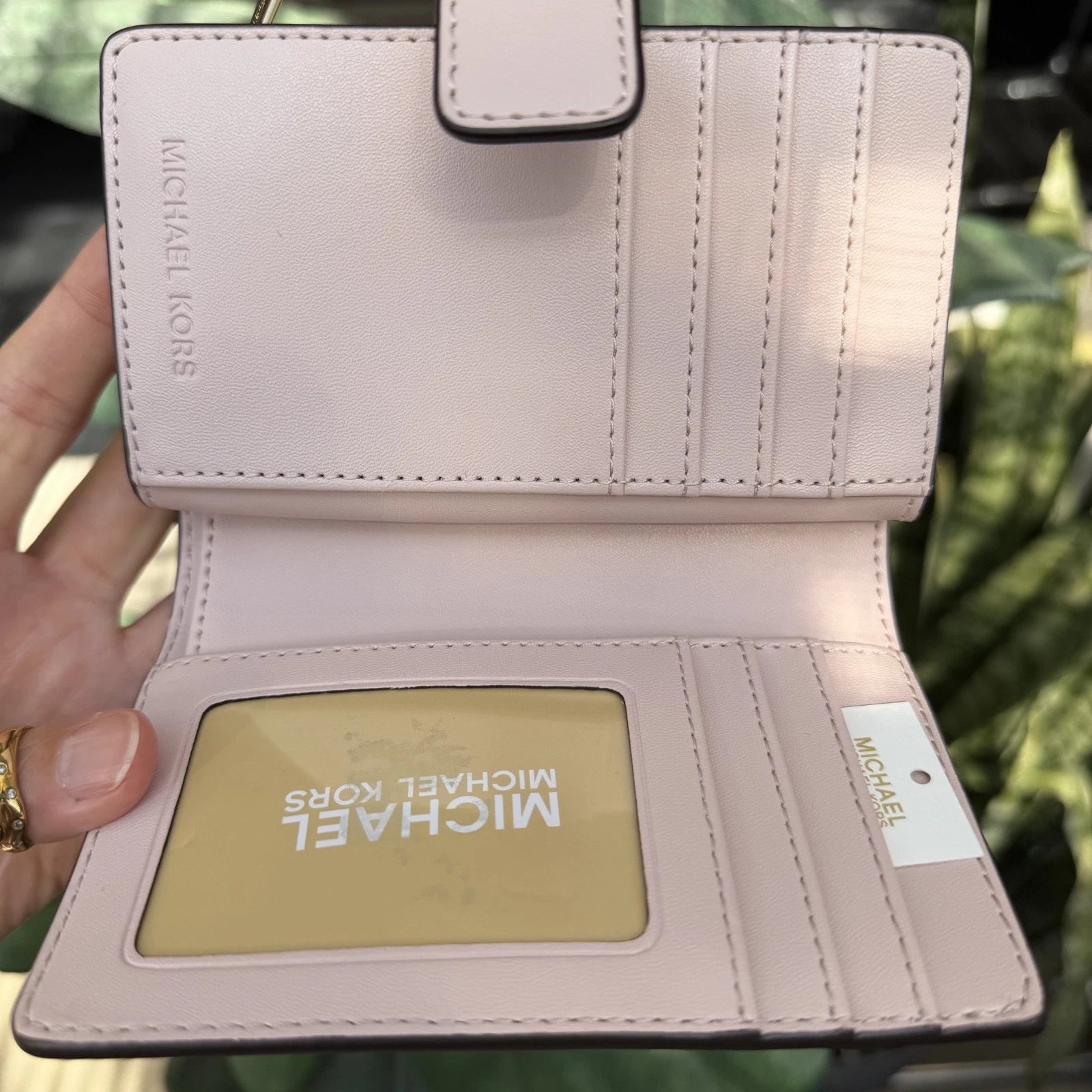 Jet Set Travel Chain Tote + Wallet Set — Powder Blush