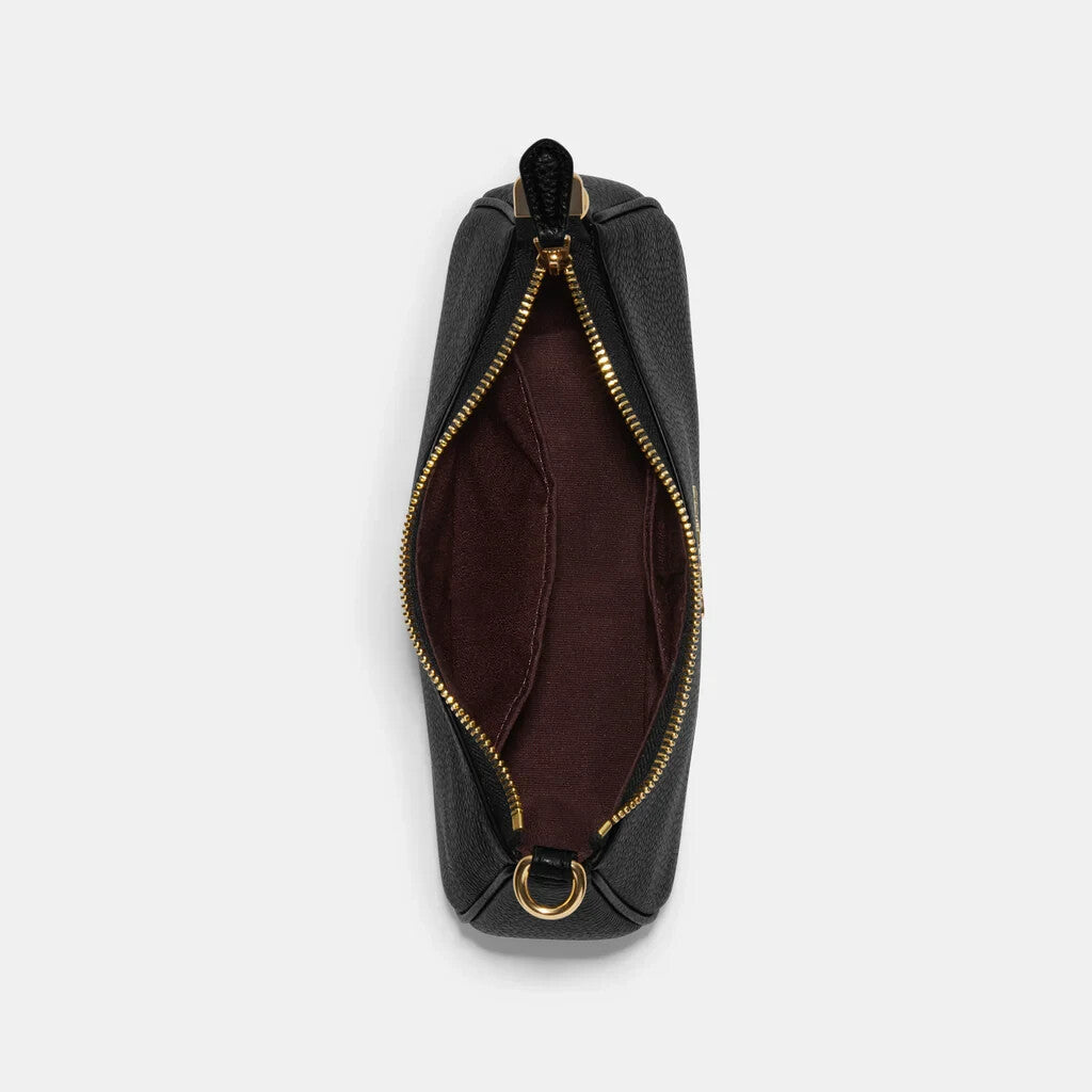 Coach Teri Shoulder Bag Refined pebble leather/Black Fast Shipping